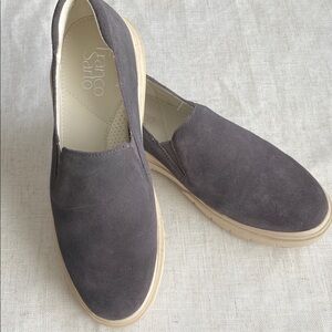 Franco Sarto Charcoal Suede Men's Loafers